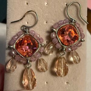 Signed Vintage Gerard Yosca Chandelier Earrings